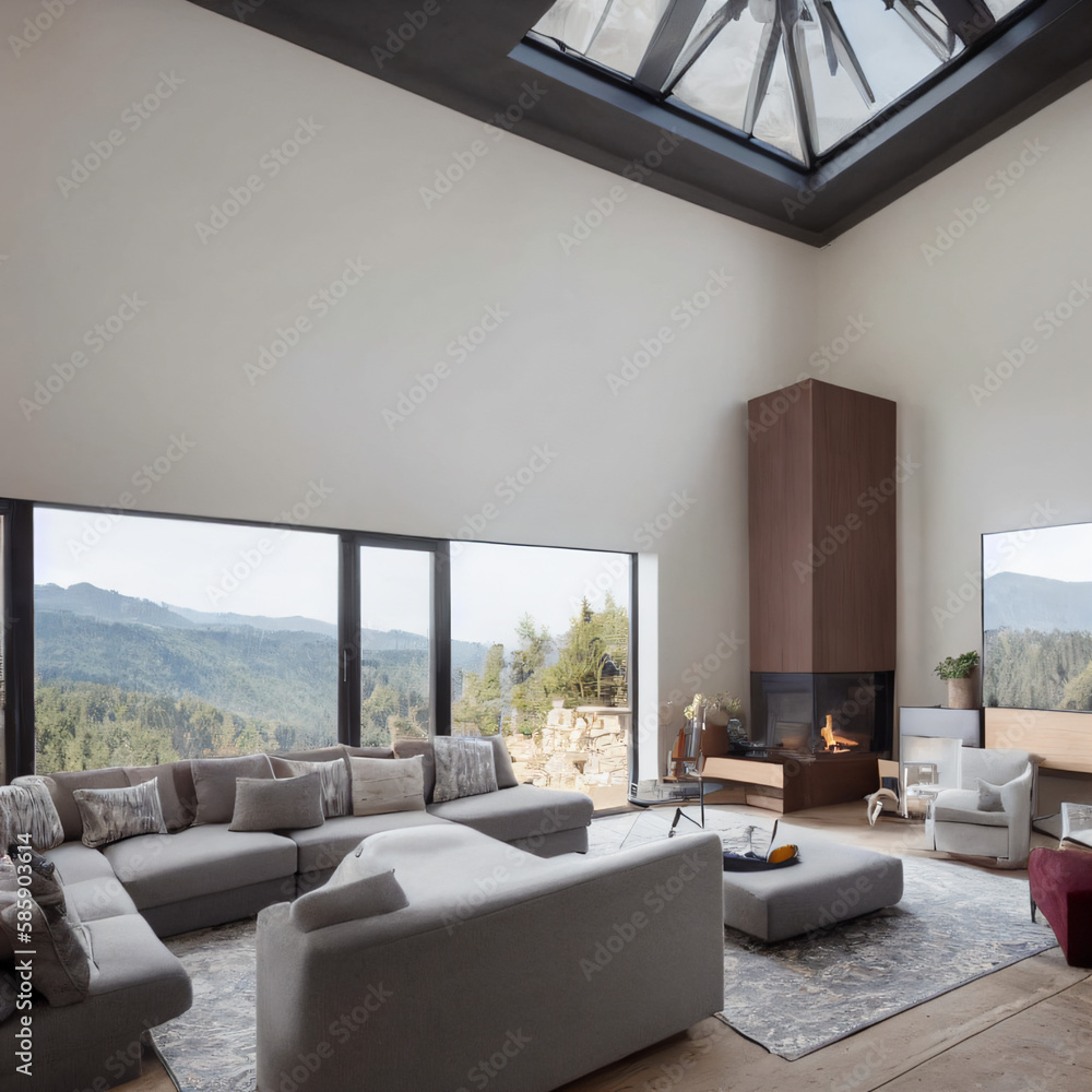 Fototapeta premium Living Room Concept Art_28