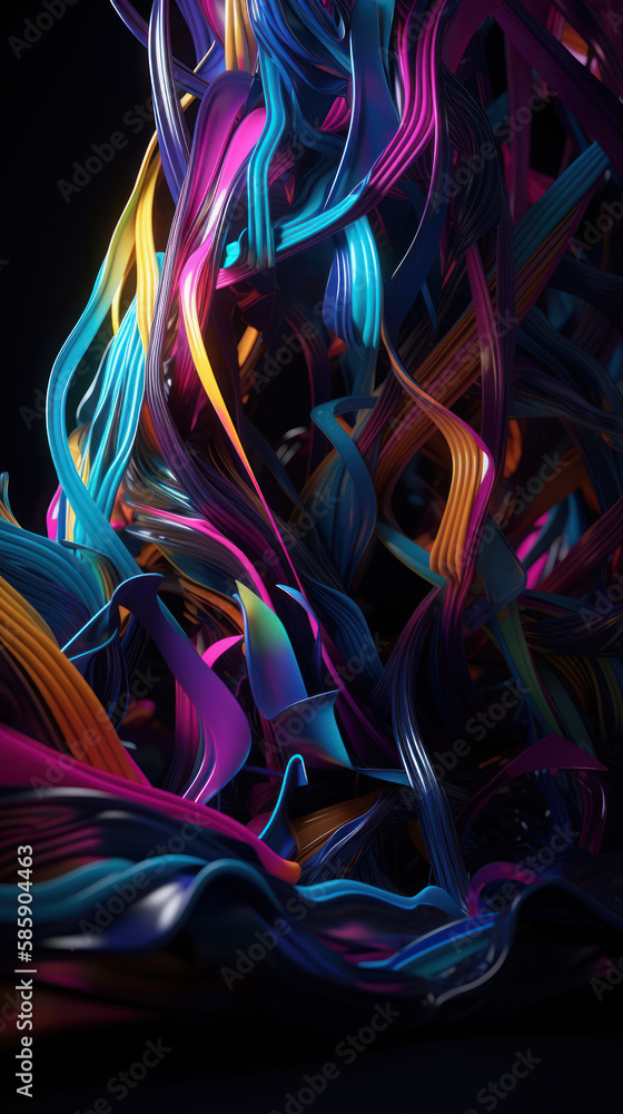 Fototapeta premium A colorful abstract composition