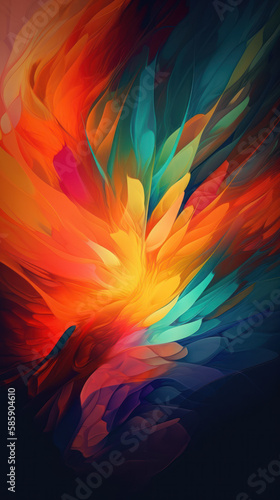 A colorful abstract composition