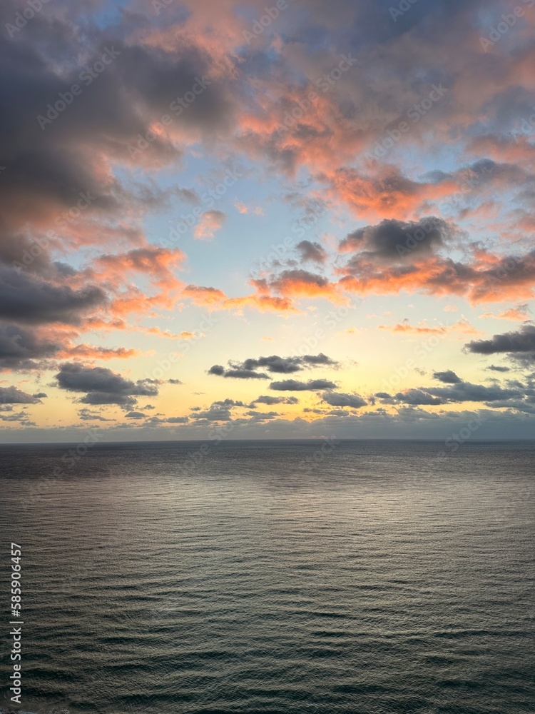 Sunrise over the Atlantic Ocean Miami Beach, Florida 