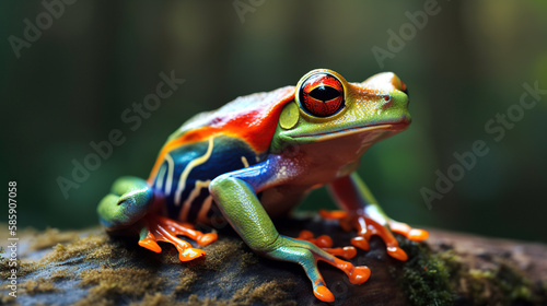 Frog, Generative AI, Illustration