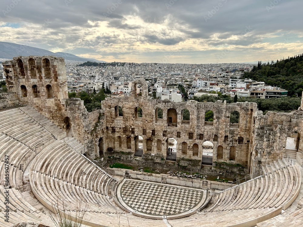 Odeon of Herodes Atticus, Acropolis in Athens, Greece