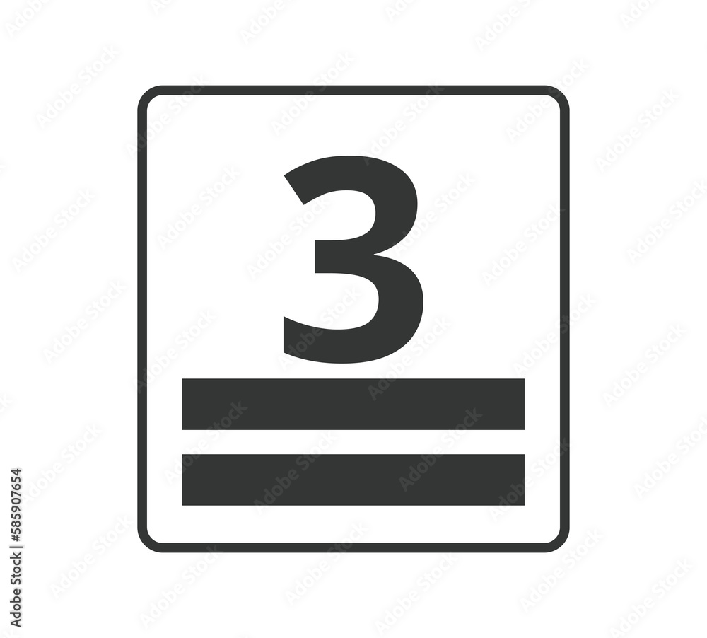 Monochromatic stacking height, number 3. Monochromatic stacking height, number 3.