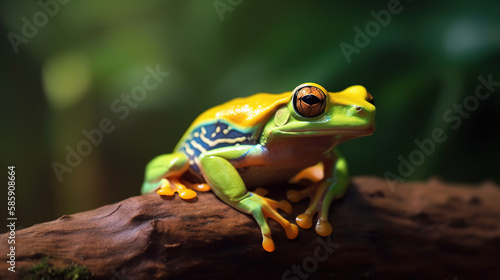 Frog, Generative AI, Illustration © emir
