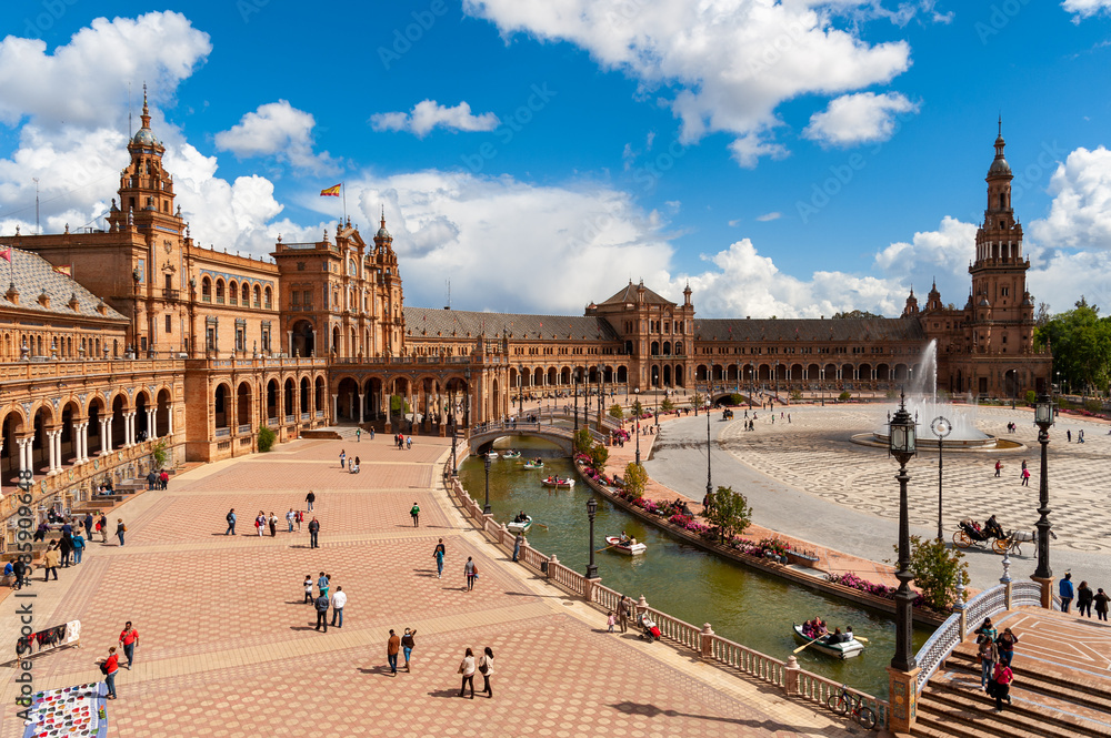 Plaza de España, Seville, Andalusia, Spain