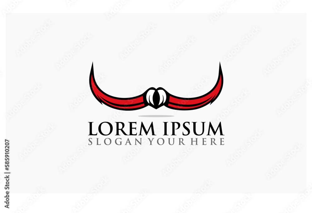horns vector concept design business logo horns vector concept design business logo