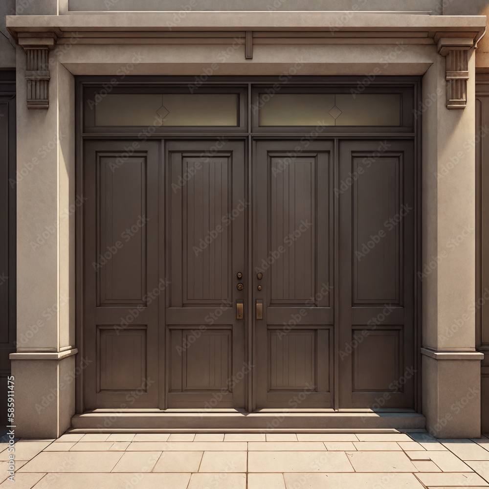 Retro doors, in an old building Retro doors, in an old building