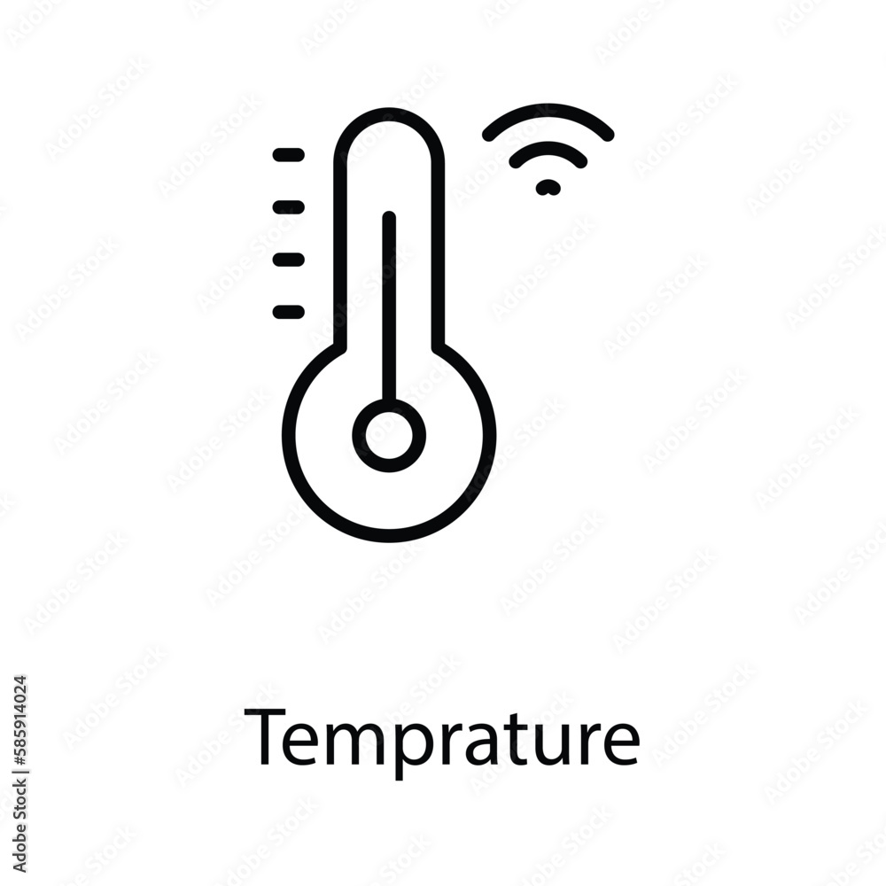 Temperature icon design stock illustration Temperature icon design stock illustration