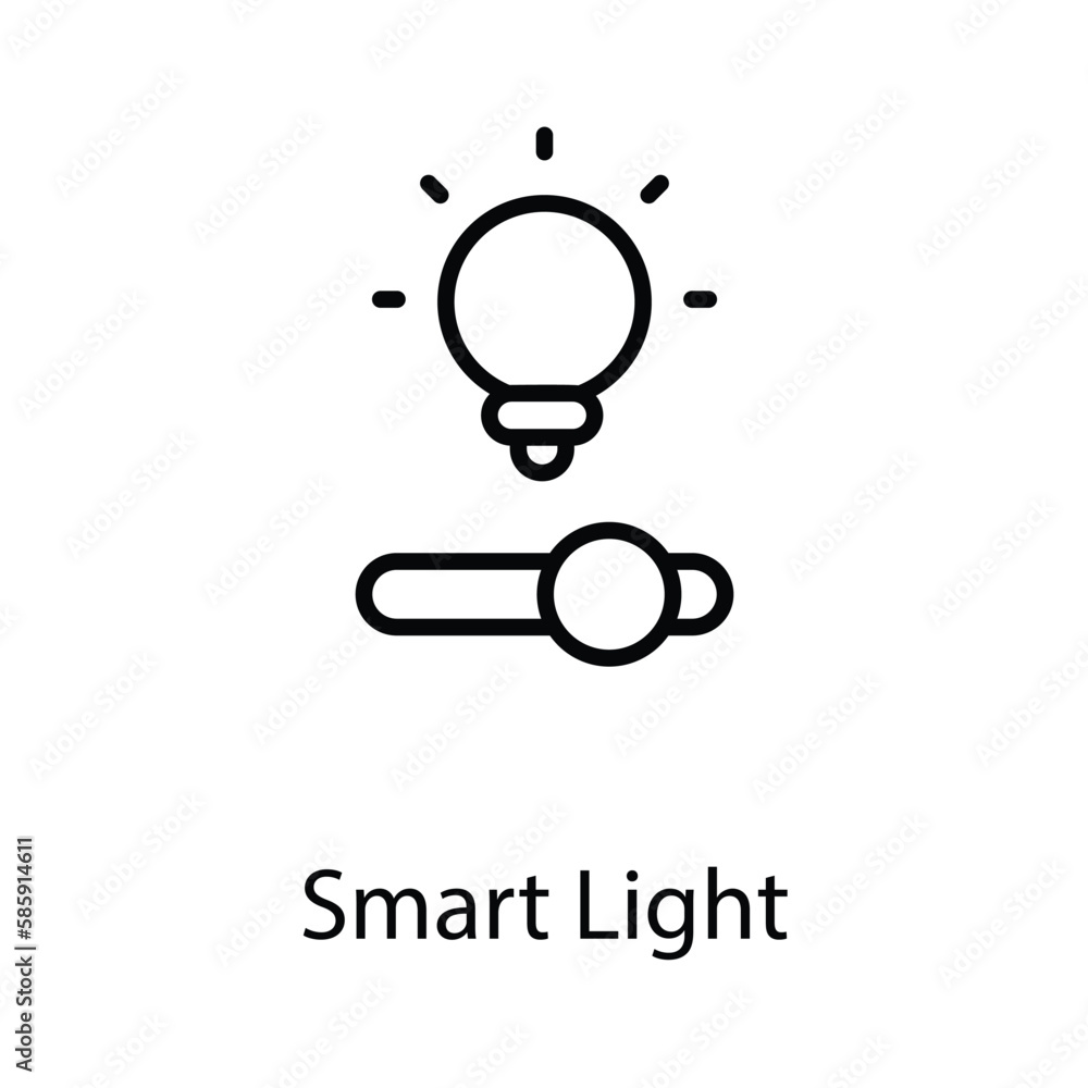 Smart light icon design stock illustration