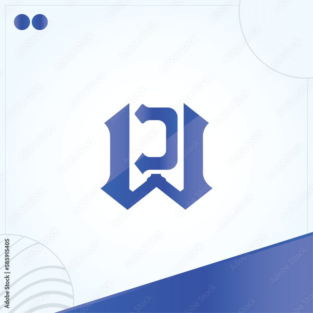 WC gaming style Letter Logo Template In Modern Creative Minimal Style Vector Design WC gaming style Letter Logo Template In Modern Creative Minimal Style Vector Design