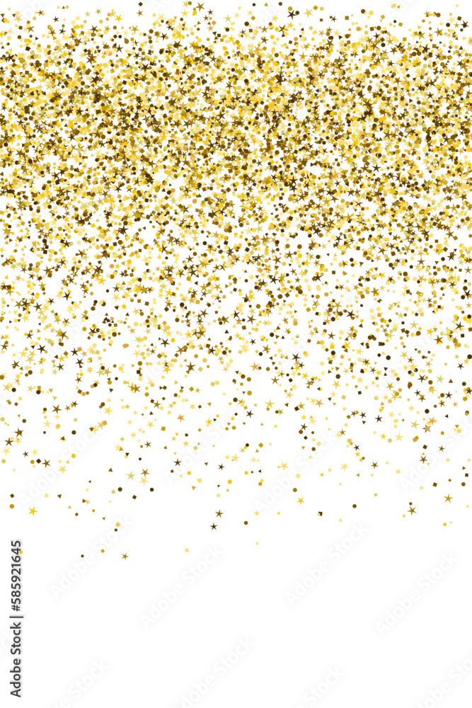 Abstract gold confetti grain scatter pattern. Triangle square circle star particles noise. Banner template. Glowing grit s dot confetti. Party decoration stardust spatter Abstract gold confetti grain scatter pattern. Triangle square circle star particles noise. Banner template. Glowing grit s dot confetti. Party decoration stardust spatter
