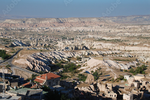 Group Of rock formations in Cappadocia, Turkey