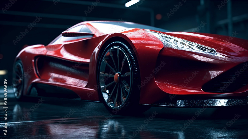 sport car wallpaper Ai Generative