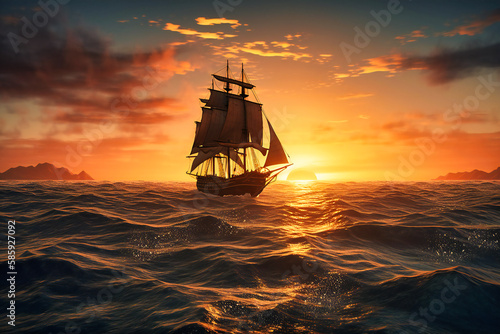 A sunset sail with dolphins and whales jumping in the distance