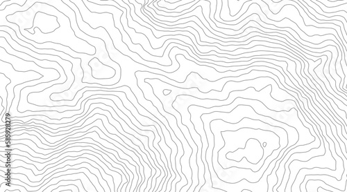 Obraz na płótnie Curvas de nivel abstracto w salonie