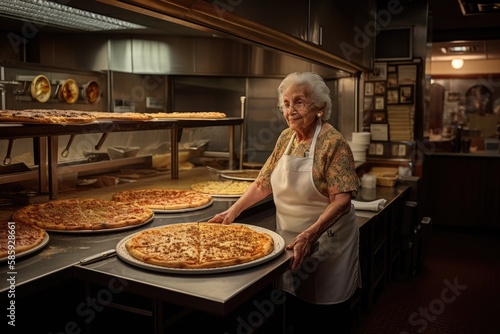 A third-generation master pizza maker who has dedicated his life to perfecting the art of pizza-making. Generative AI photo