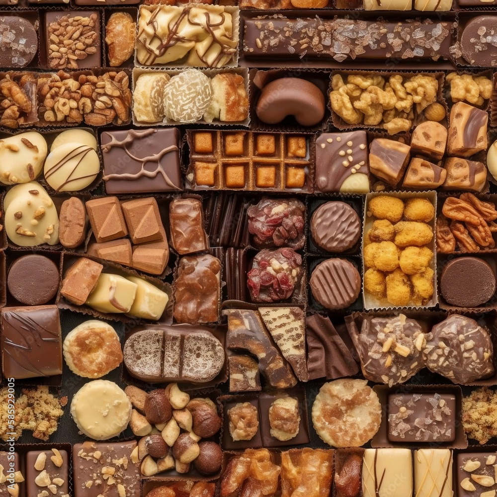 seamless praline sweets pattern seamless praline sweets pattern