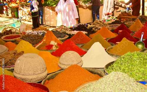 tradicional spice and food market