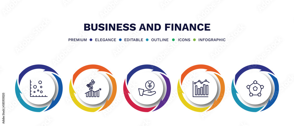 set of business and finance thin line icons. business and finance outline icons with infographic template. linear icons such as scatter chart, success man, yen coin on hands, measuring success, item set of business and finance thin line icons. business and finance outline icons with infographic template. linear icons such as scatter chart, success man, yen coin on hands, measuring success, item