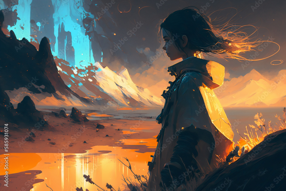 Wandering Pilgrim: Exploring the Beauty and Pain of a Mystical Land. Generative AI Wandering Pilgrim: Exploring the Beauty and Pain of a Mystical Land. Generative AI