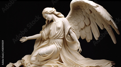 angel with wings generative ai