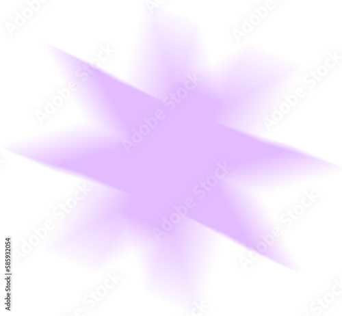 Star motion blur y2k aura . Abstract blurred gradient shape, psychedelic aesthetic elements, colorful soft holographic gradient. Geometric form with blurring 