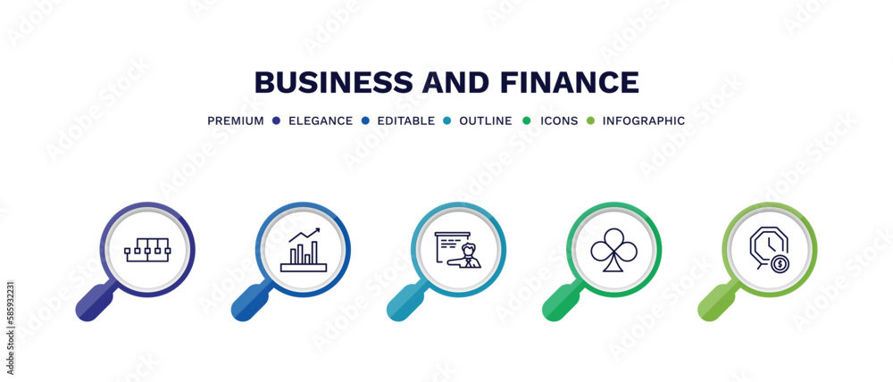 set of business and finance thin line icons. business and finance outline icons with infographic template. linear icons such as points connected chart, marketing chart, man presentation, club card, set of business and finance thin line icons. business and finance outline icons with infographic template. linear icons such as points connected chart, marketing chart, man presentation, club card,
