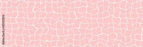 Vector abstract checkered background. Simple backdrop with optical illusion, op art. Long horizontal banner.