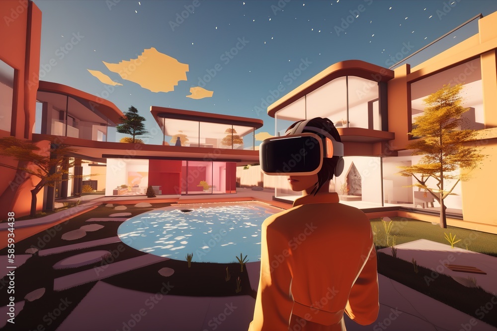 Fototapeta premium life in the metaverse