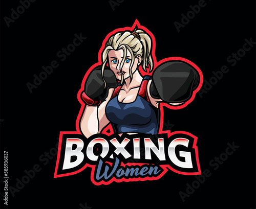 Boxing Sport Mascot Logo Design
