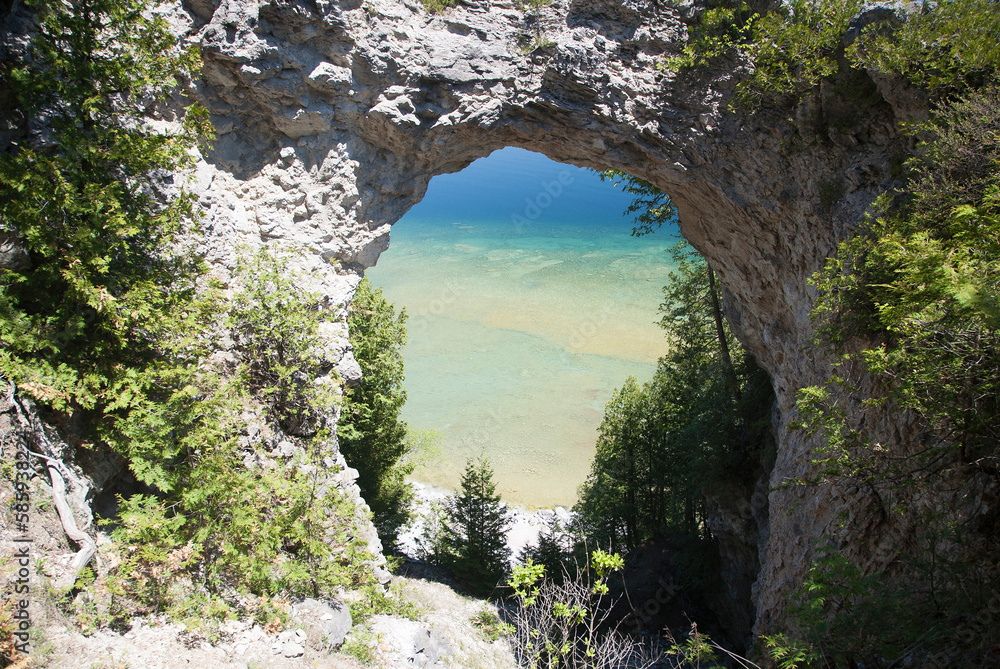 Mackinac Island Michigan Arch Rock