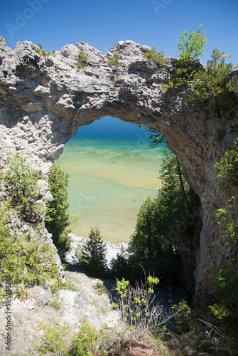 Mackinac Island Michigan Arch Rock