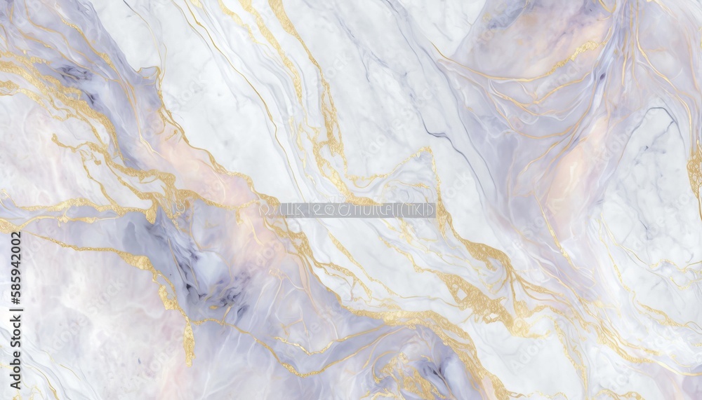 Obraz premium Marble Texture in Soft Pastel Colors with Gold