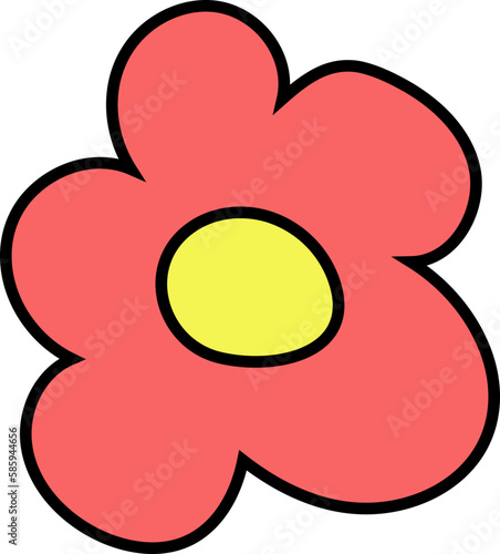 flower design illustration isolated on transparent background