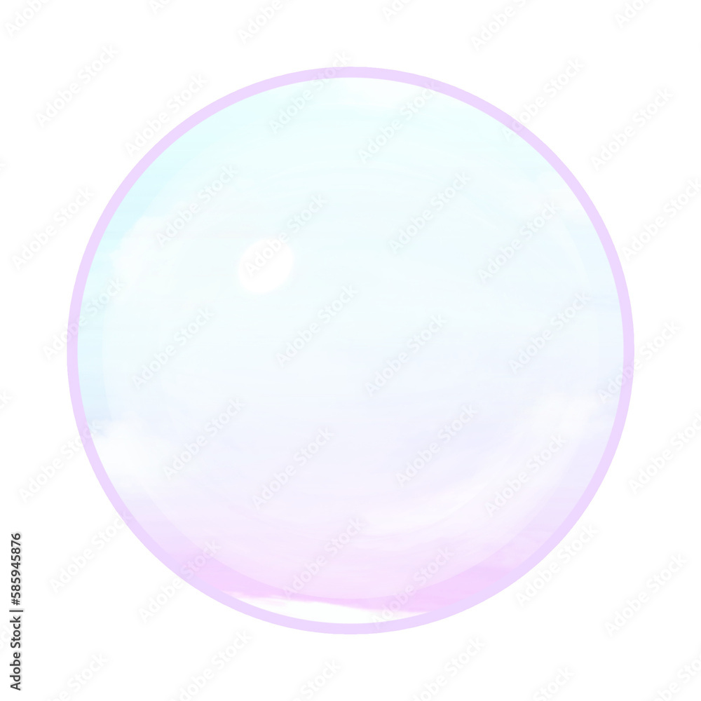 Cute sky in magic orb stationary sticker oil painting Cute sky in magic orb stationary sticker oil painting