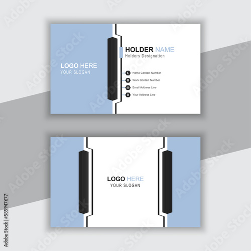 Creative and modern business card design template with attractive shape and unique color.