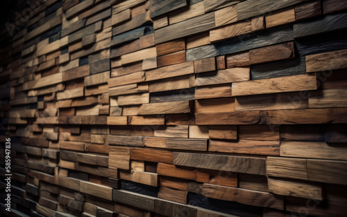 wood stack wall background