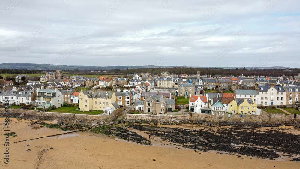 Elie and Earlsferry, Fife, Scotland. Elie and Earlsferry is a coastal town and former royal burgh in Fife, and parish, Scotland.