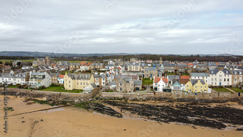 Elie and Earlsferry, Fife, Scotland. Elie and Earlsferry is a coastal town and former royal burgh in Fife, and parish, Scotland. © MAKSYM