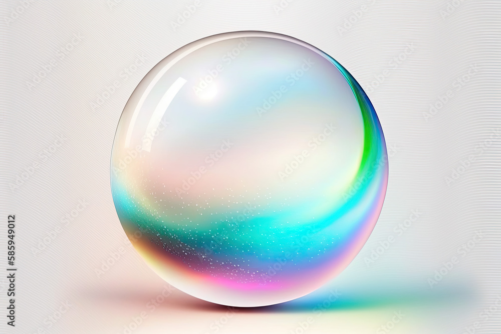 3d crystal rainbow ball abstract bubble glossy 3d crystal rainbow ball abstract bubble glossy