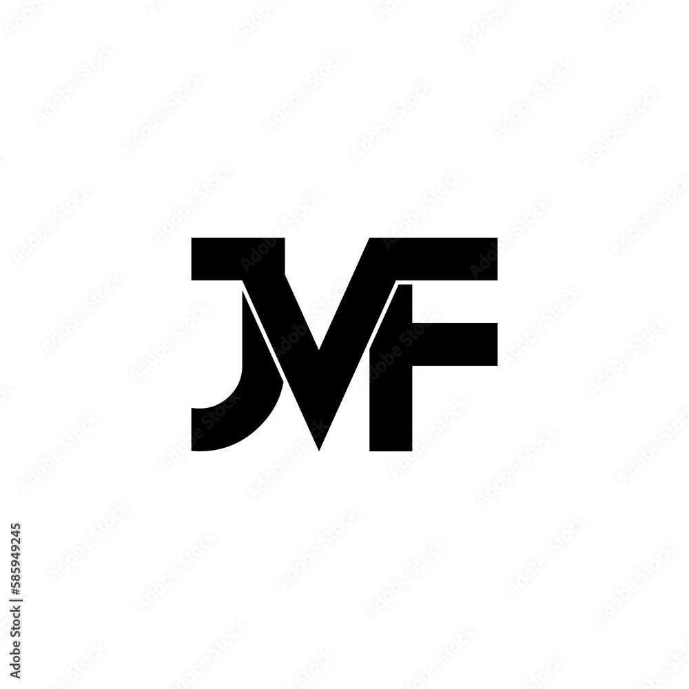 jvf initial letter monogram logo design jvf initial letter monogram logo design