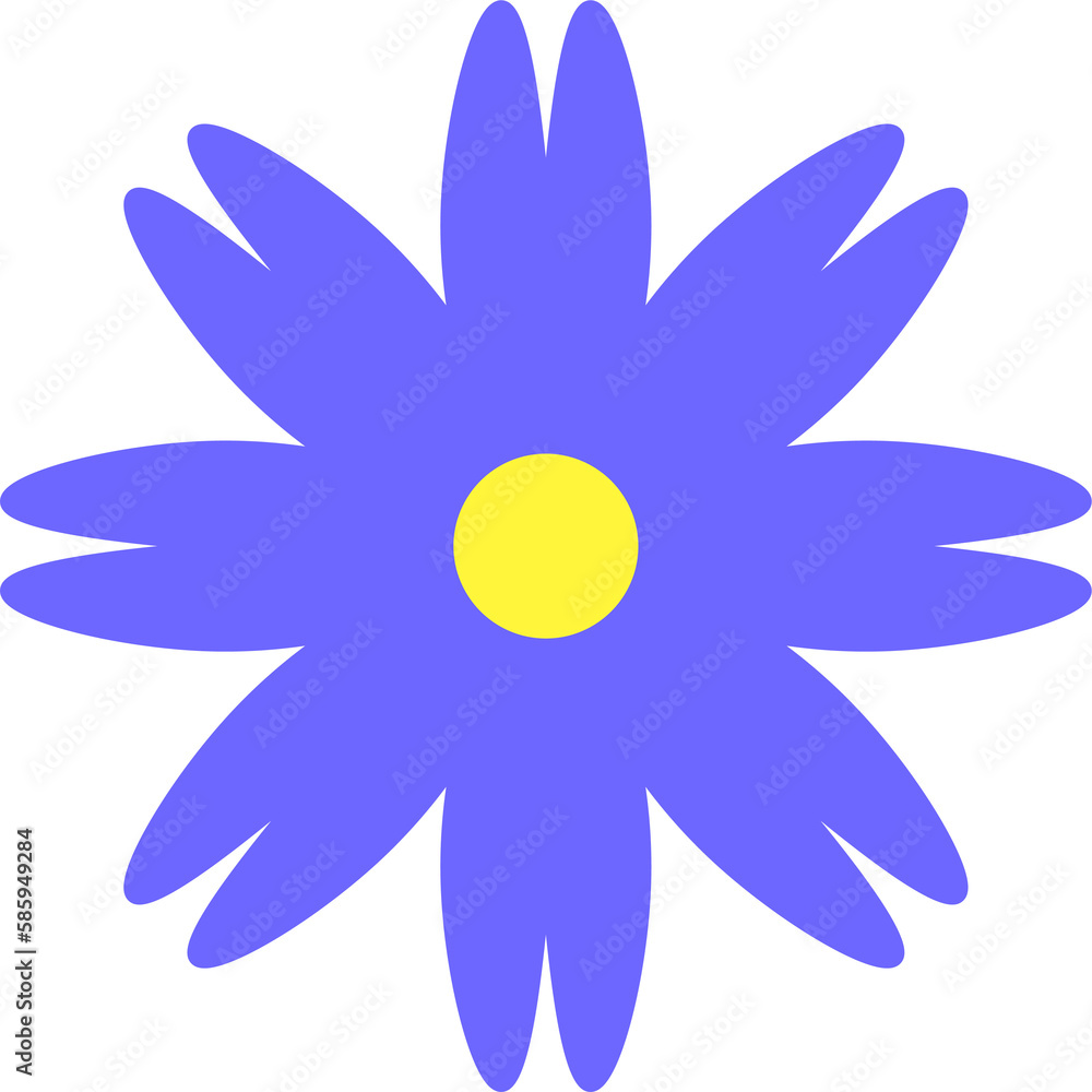 flower design illustration isolated on transparent background
