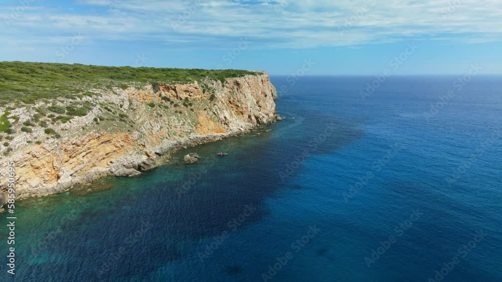 Rocky mountain cliff face in the Mediterranean Sea. Rocky mountain cliff face in the Mediterranean Sea.