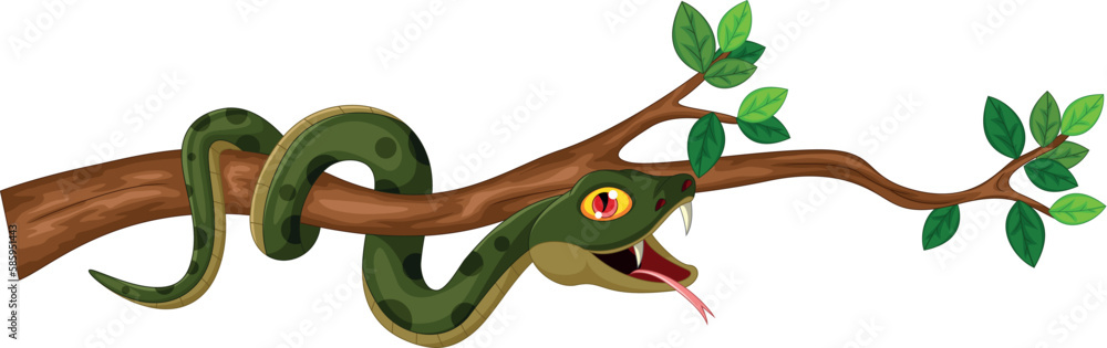 Fototapeta premium illustration of a snake