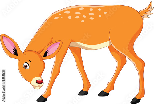 illustration of deer cartoon concept