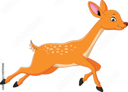 illustration of deer cartoon concept
