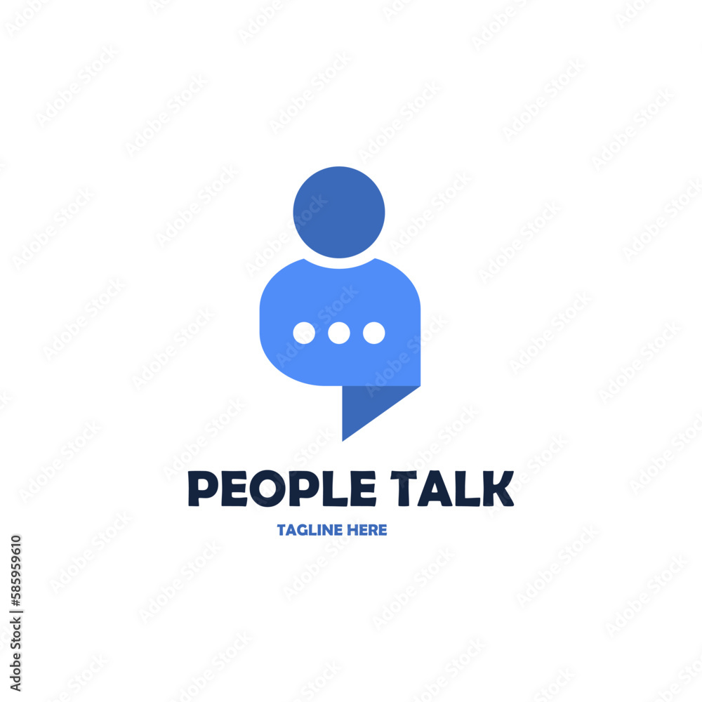 People chat symbol icon vector People chat symbol icon vector