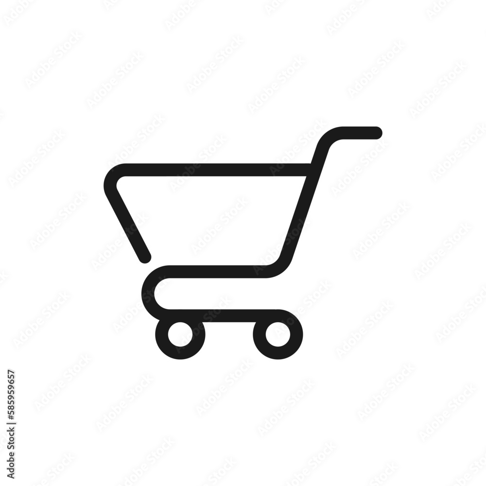 Shopping cart icon vector Shopping cart icon vector