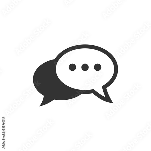 Bubble chat icon symbol vector