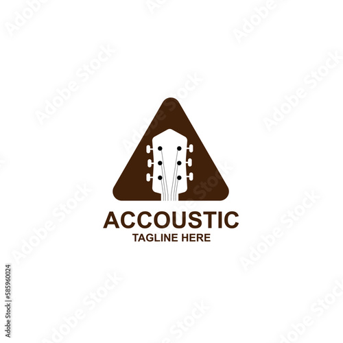 Guitar logo vector